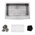 Handmade R10&R15/Zero Radius Stainless Steel Kitchen Sink with Full/Semi Apron Front